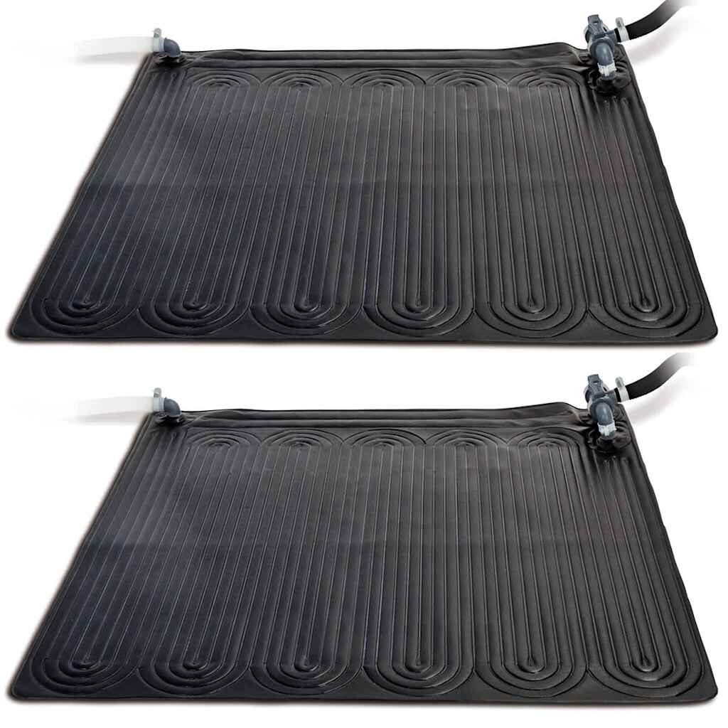 INTEX Solárny kolektor do bazéna 2 ks PVC 12x12 m čierny 28685
