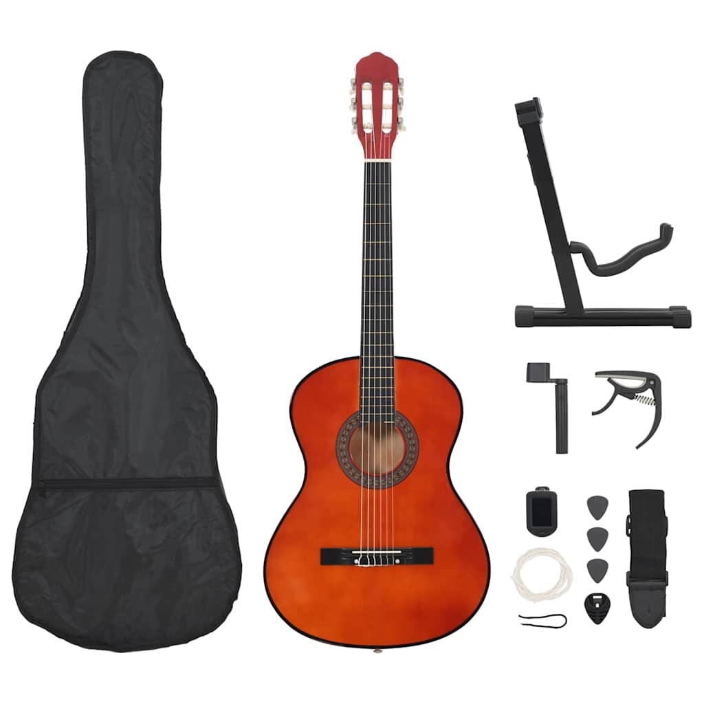 vidaXL 12-dielna klasická gitarová sada pre začiatočníkov 4/4 39