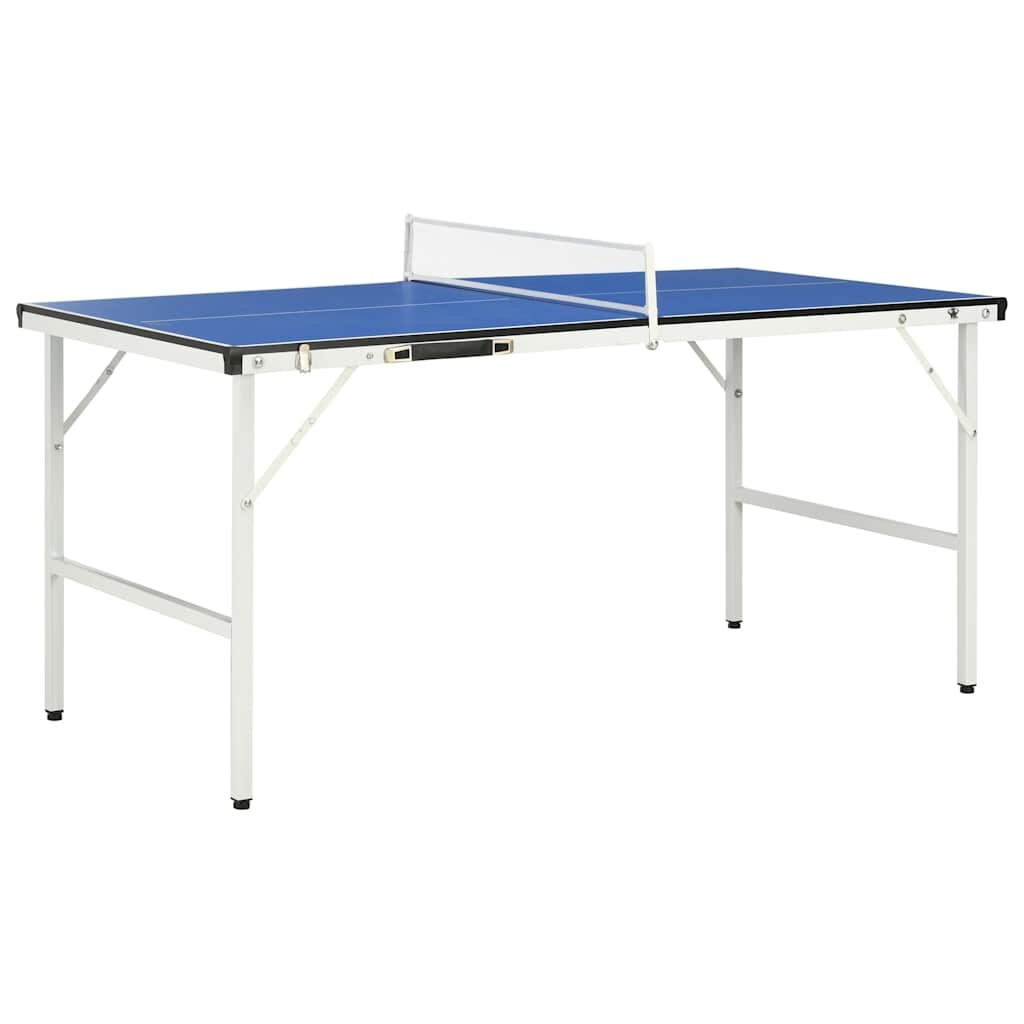 vidaXL 15-metrový pingpongový stôl so sieťkou 152x76x66 cm modrý