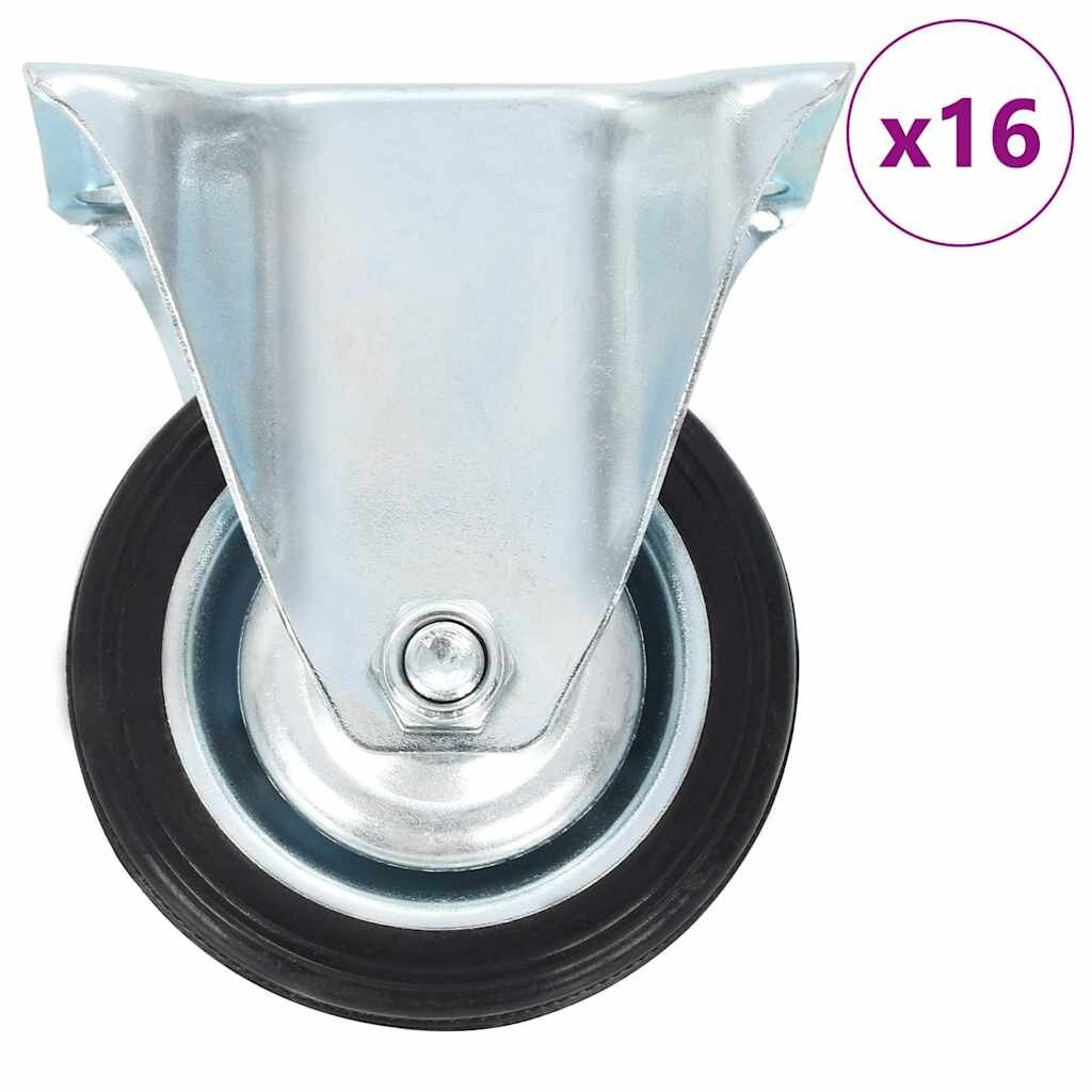 vidaXL 16 ks pevné kolieska 75 mm