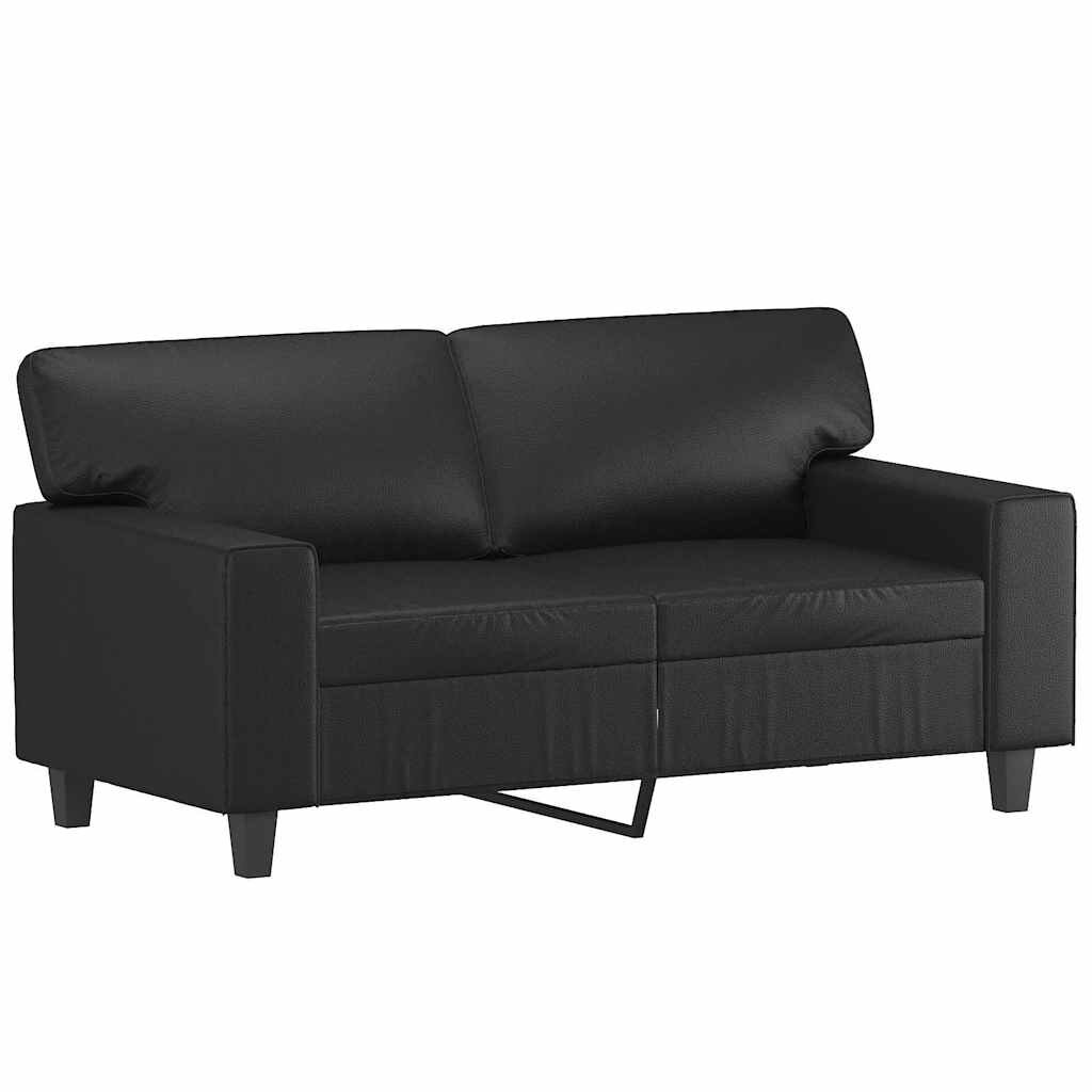 vidaXL 2-miestna pohovka čierna 120 cm umelá koža