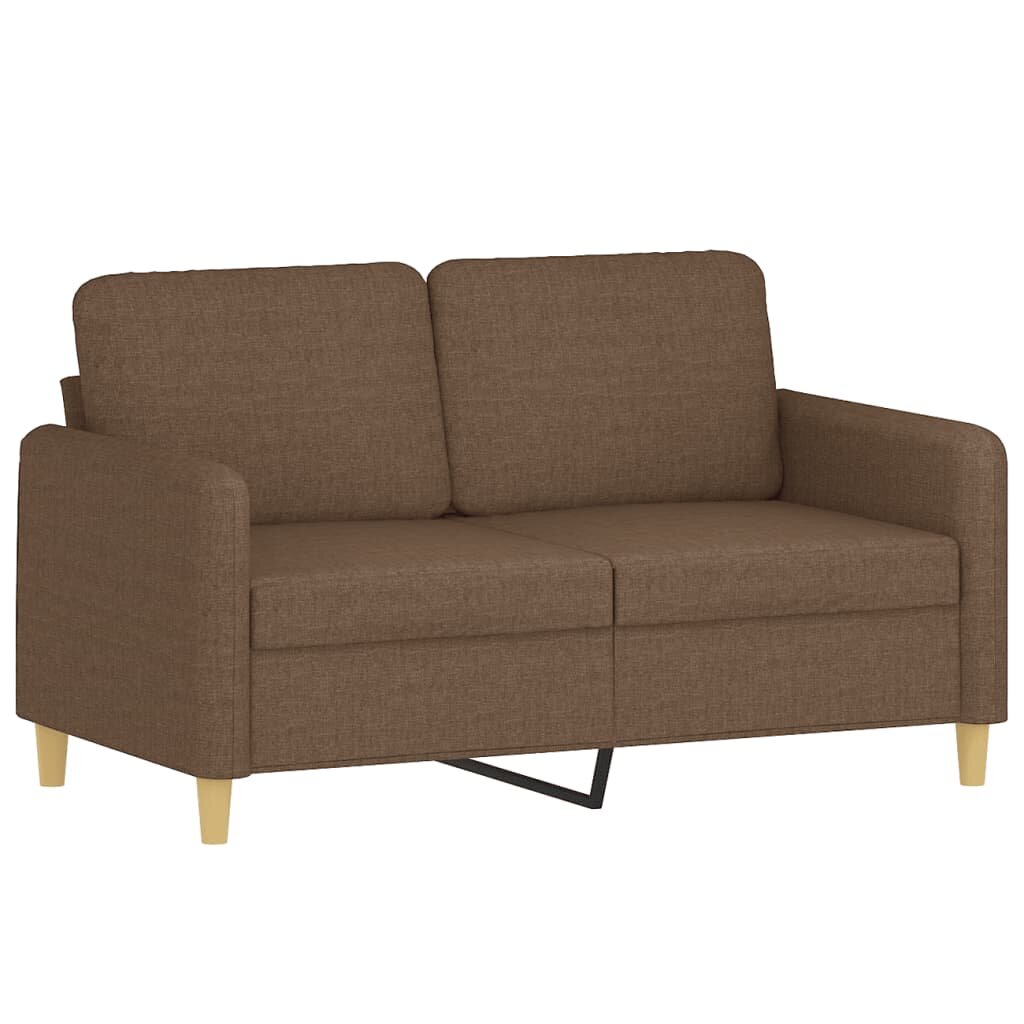 vidaXL 2-miestna pohovka hnedá 120 cm látka