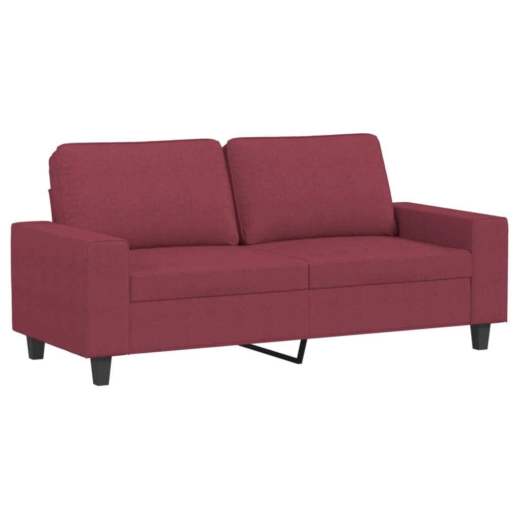 vidaXL 2-miestna pohovka vínovo-červená 140 cm látka