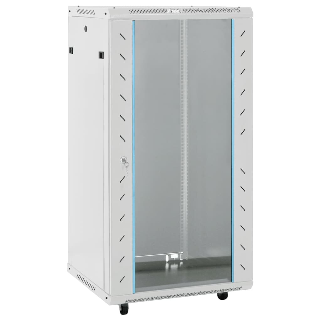 vidaXL 22U Serverová skriňa s otočnými nožičkami 19" IP20 60x60x120 cm