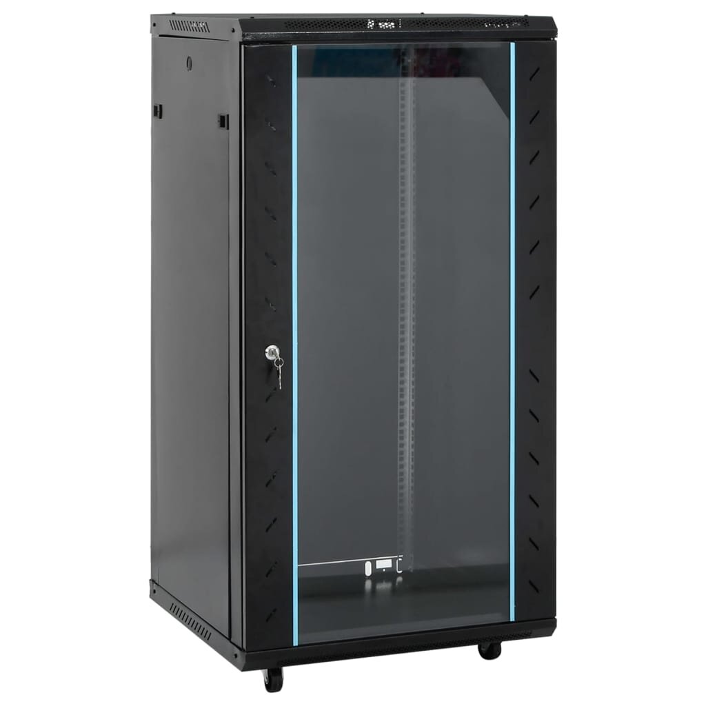 vidaXL 22U sieťová skrinka s otočnými nožičkami 19" IP20 60x60x120 cm