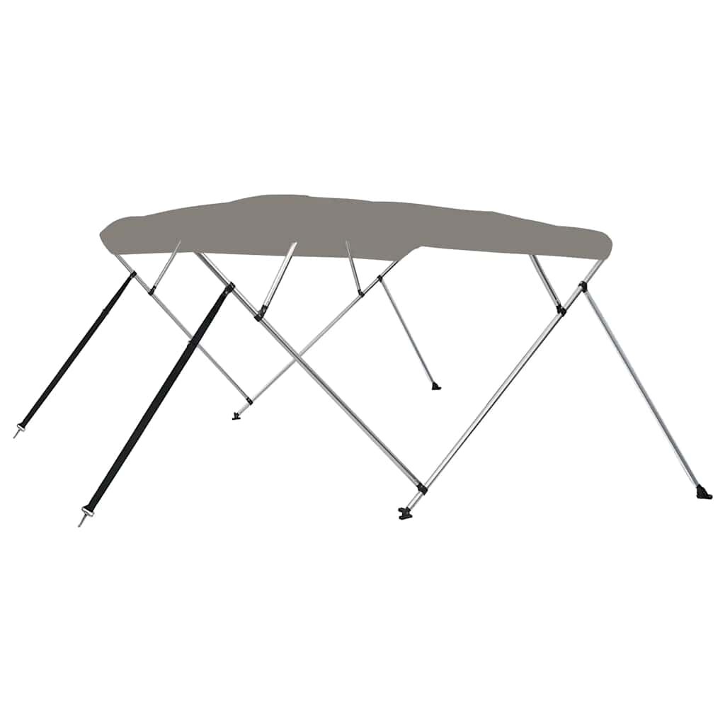 vidaXL 4-krídlová bimini strieška sivá 243x210x137 cm