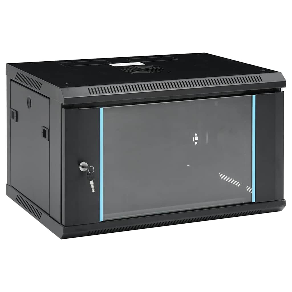 vidaXL 6U Nástenná serverová skriňa 19" IP20 600x450x350 mm