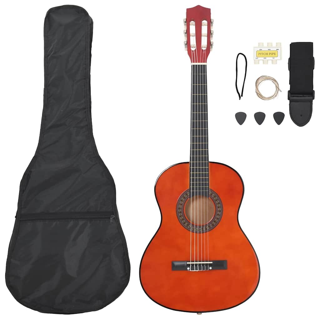 vidaXL 8-dielna klasická gitarová sada pre začiatočníkov 3/4 36"