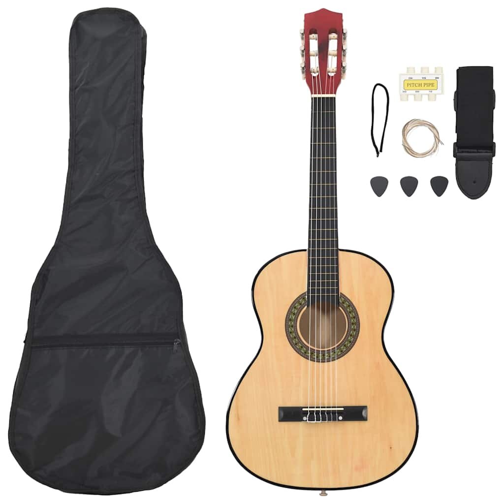vidaXL 8-dielna klasická gitarová sada pre začiatočníkov 3/4 36