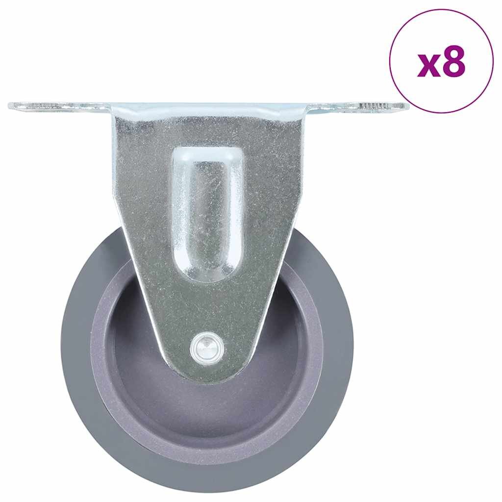vidaXL 8 ks pevné kolieska 75 mm
