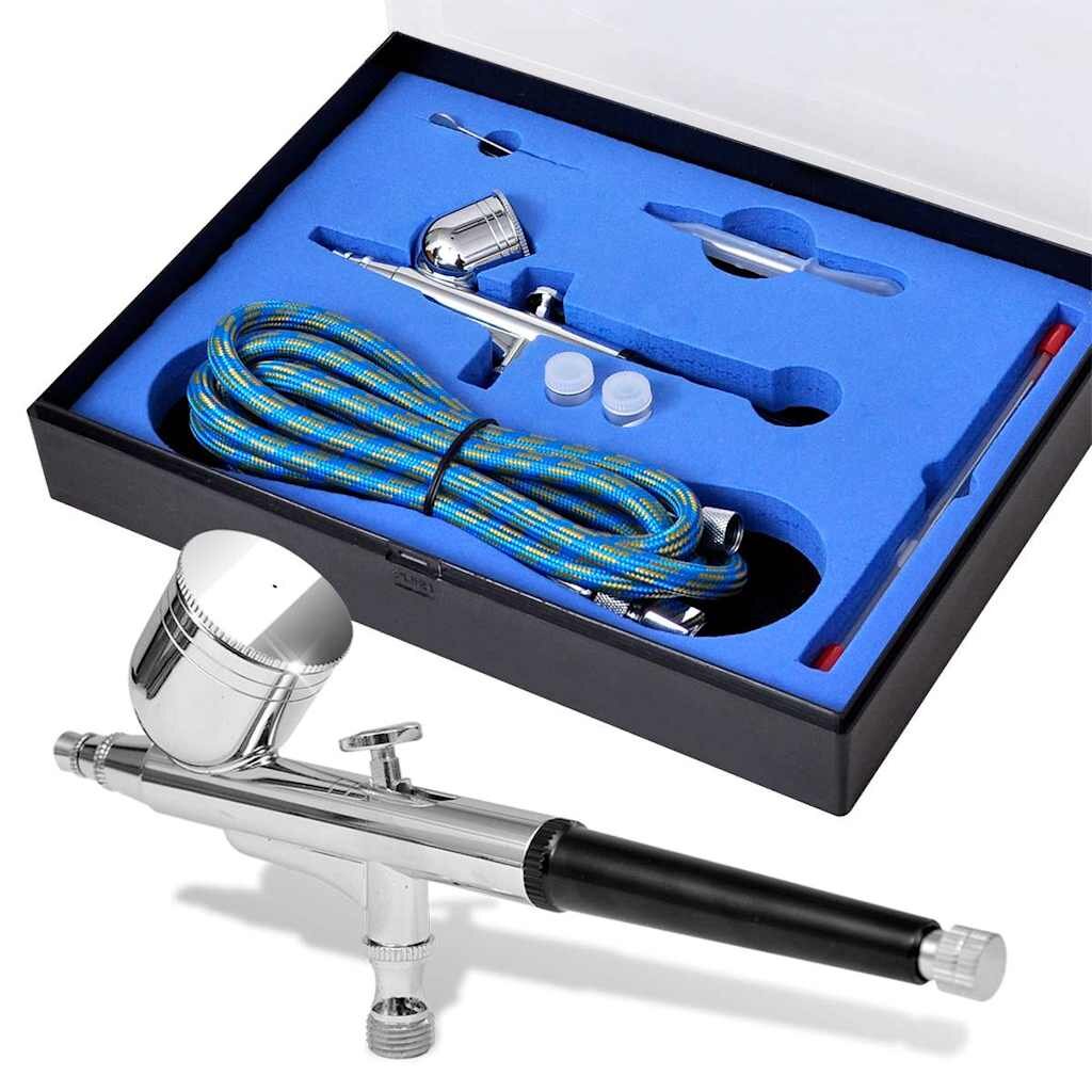 vidaXL Airbrush sada s tryskami 02 / 03 / 05 mm