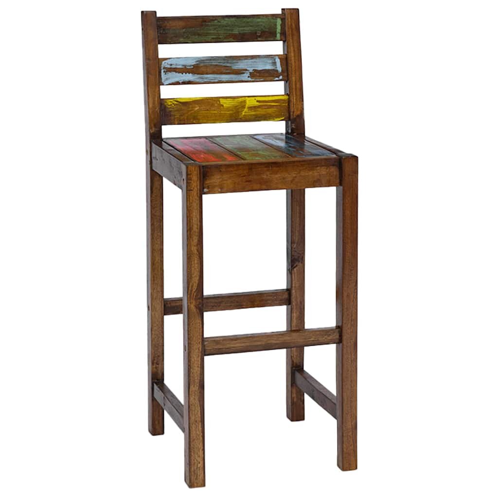 vidaXL Barové stoličky 2 ks recyklovaný masív