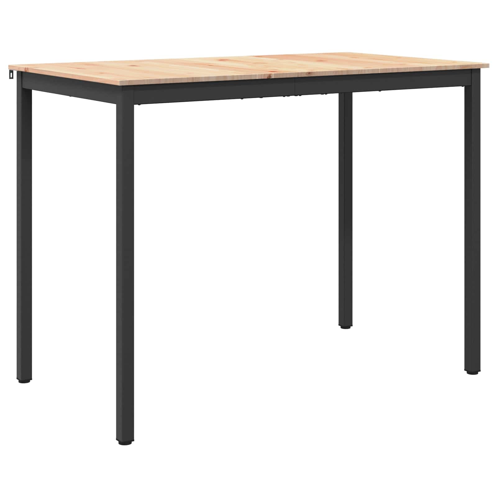 vidaXL Barový stôl 140 x 80 x 105 cm Masívne borovicové drevo Prírodná