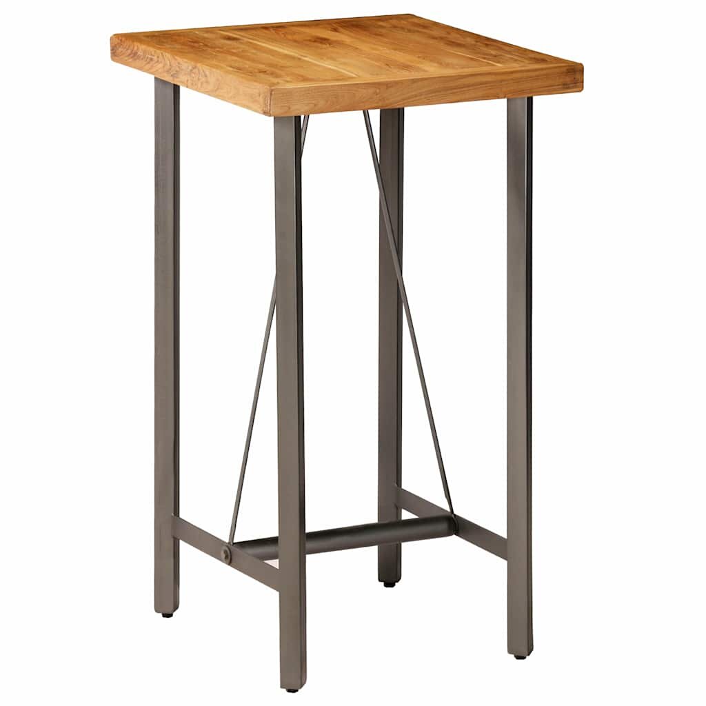 vidaXL Barový stôl masívne recyklované teakové drevo 60x60x107 cm