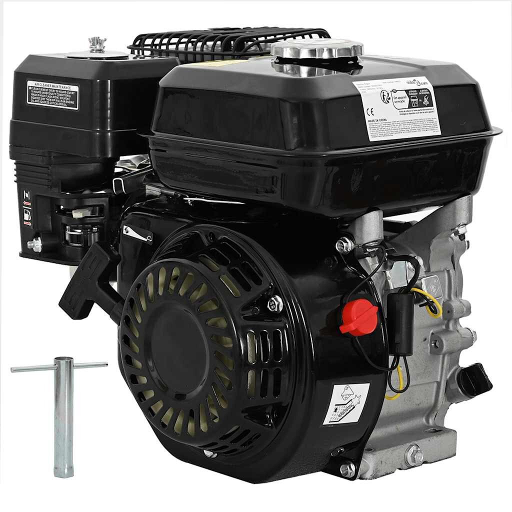 vidaXL Benzínový motor 65 HP 48 kW čierny