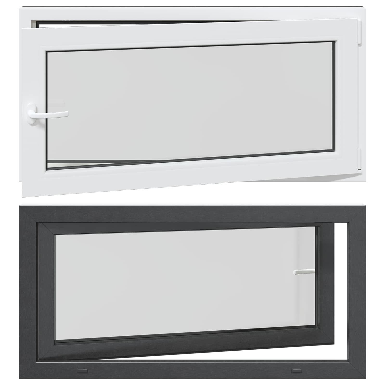 vidaXL Biele vnútorné farby okna v suteréne RISOR 120 x 60 cm
