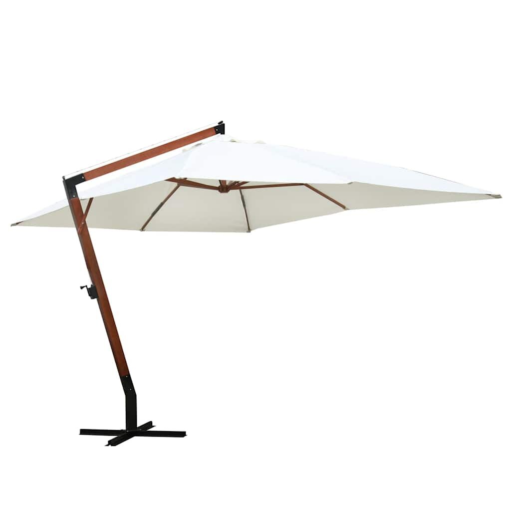 vidaXL Biely slnečník 300 x 400 cm