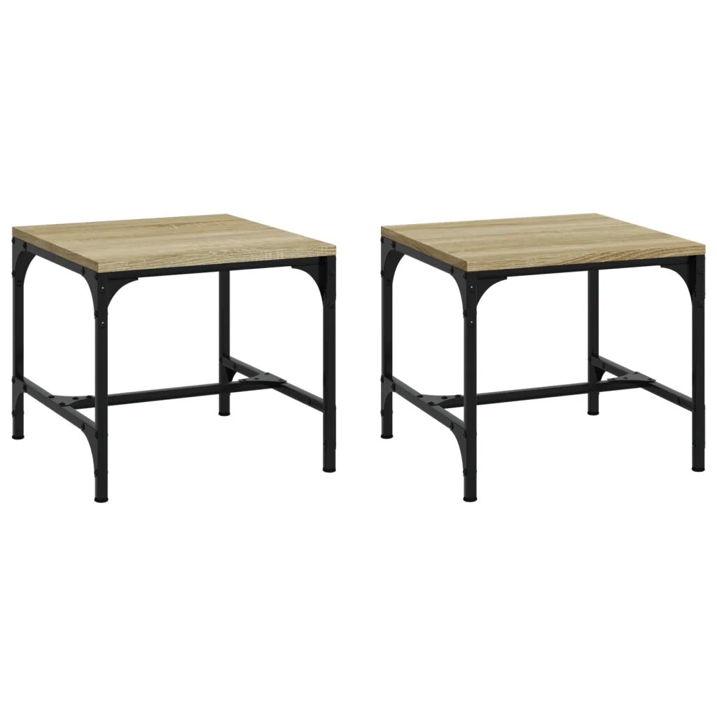 vidaXL Bočné stolíky 2 ks dub sonoma 40x40x35 spracované drevo