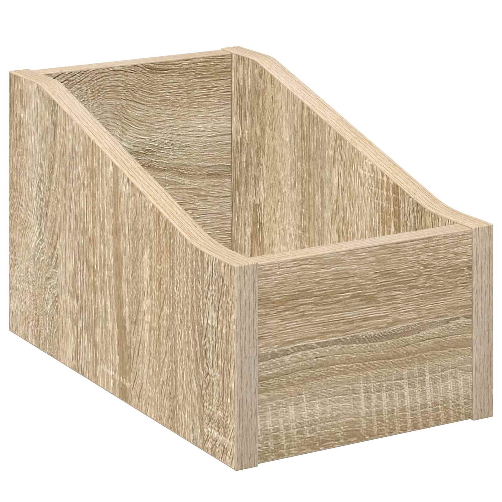 vidaXL Box na LP platne Dub sonoma 18 x 32 x 18 cm Kompozitné drevo