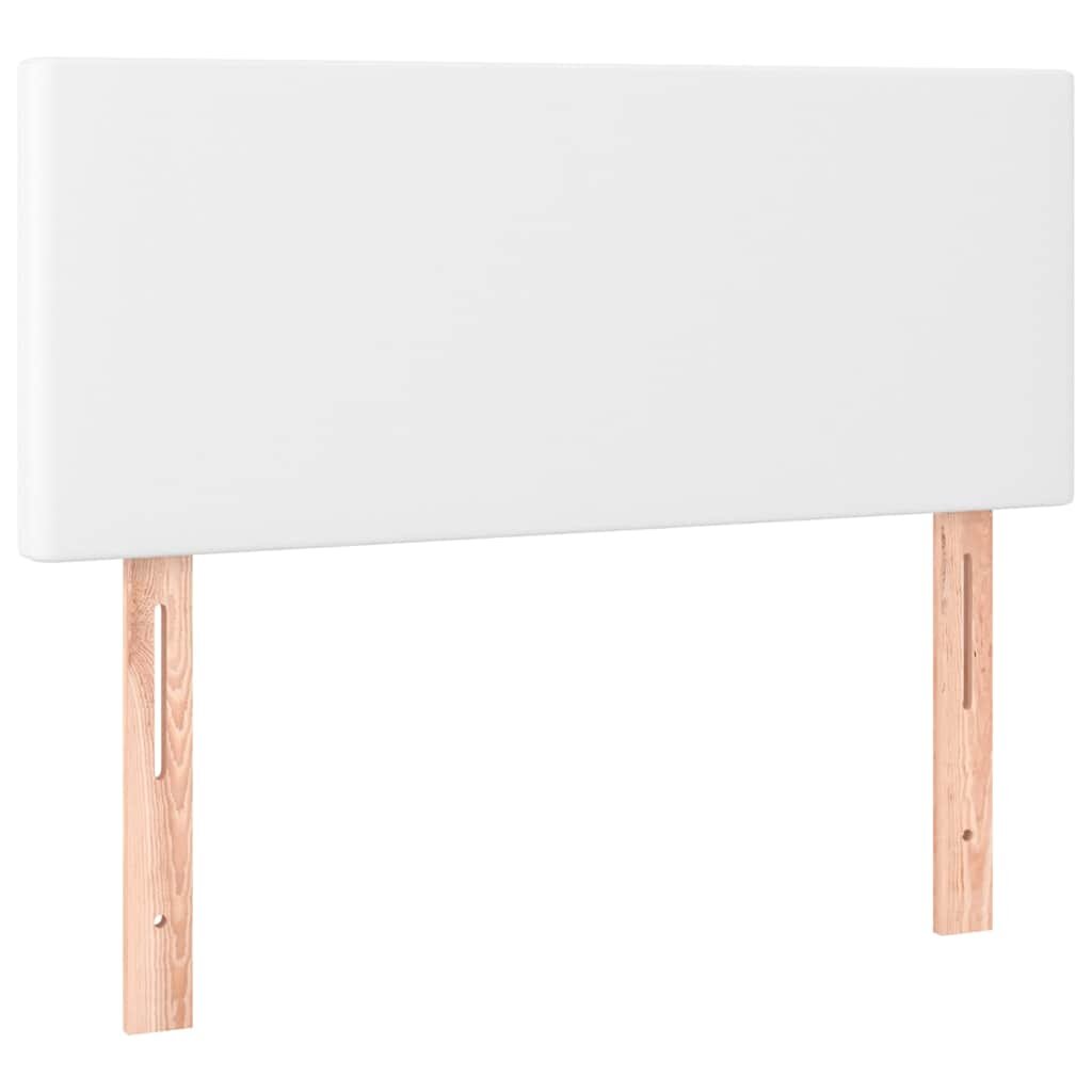 vidaXL Čelo postele biele 100x5x78/88 cm umelá koža