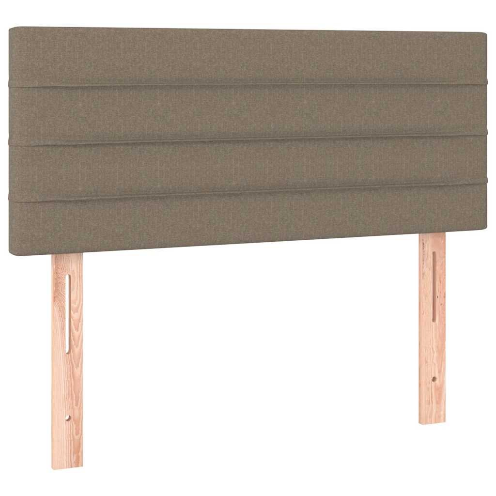 vidaXL Čelo postele sivohnedé 90x5x78/88 cm látka