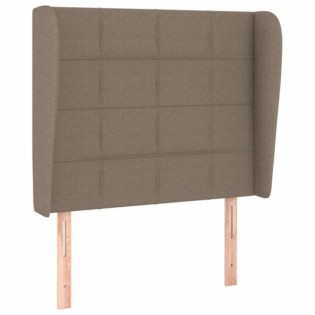 vidaXL Čelo postele so záhybmi sivohnedé 103x23x118/128 cm látka