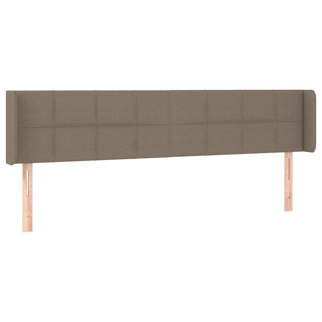 vidaXL Čelo postele so záhybmi sivohnedý 163x16x78/88 cm látka