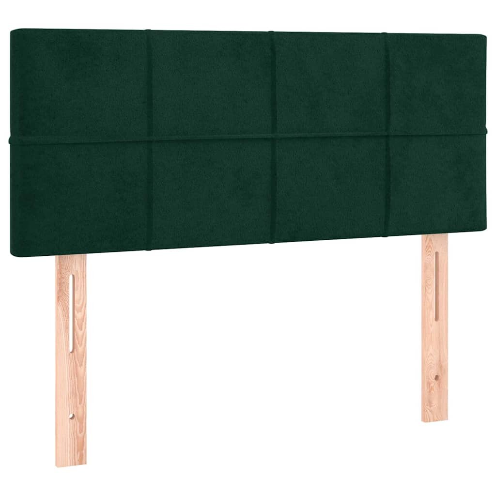 vidaXL Čelo postele tmavozelené 100x5x78/88 cm zamat