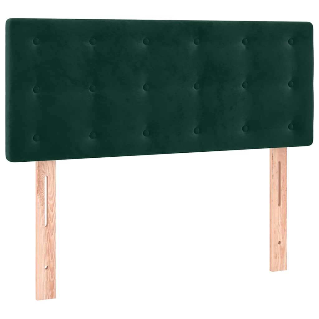 vidaXL Čelo postele tmavozelené 90x5x78/88 cm zamat