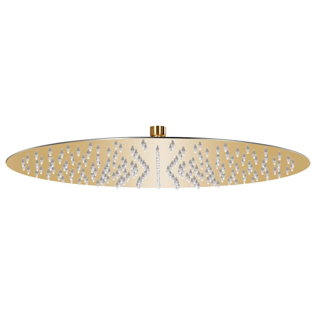 vidaXL Dažďová sprchová hlavica oceľ 40 cm okrúhla zlatá