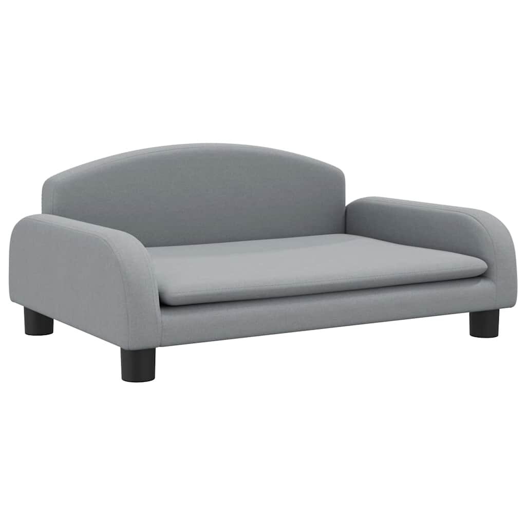 vidaXL Detská pohovka bledosivá 70x45x30 látka