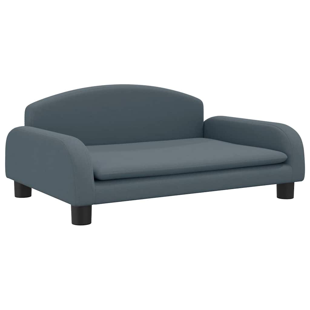 vidaXL Detská pohovka tmavosivá 70x45x30 látka