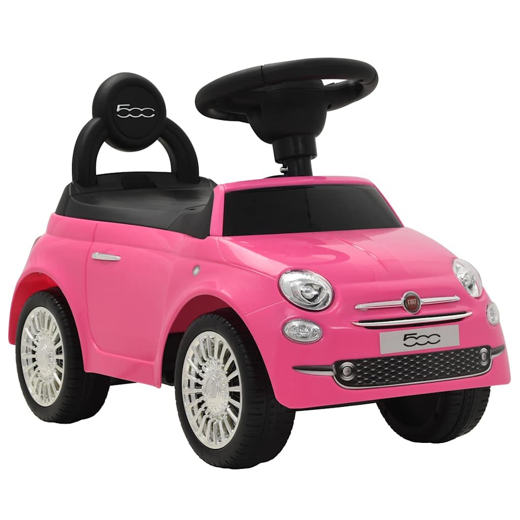 vidaXL Detské autíčko Fiat 500 ružové