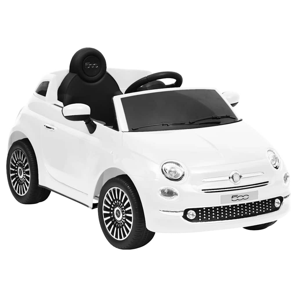 vidaXL Detské elektrické autíčko Fiat 500 biele