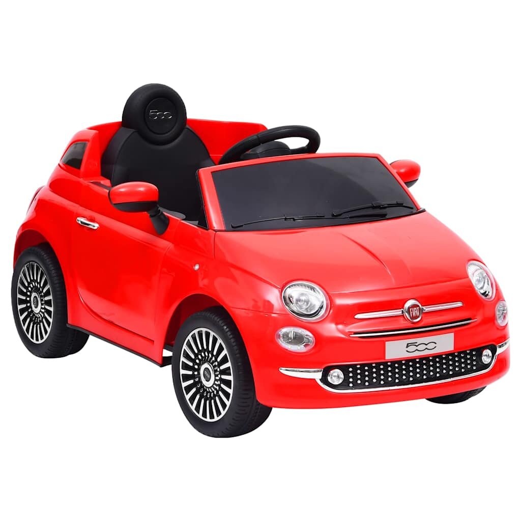 vidaXL Detské elektrické autíčko Fiat 500 červené