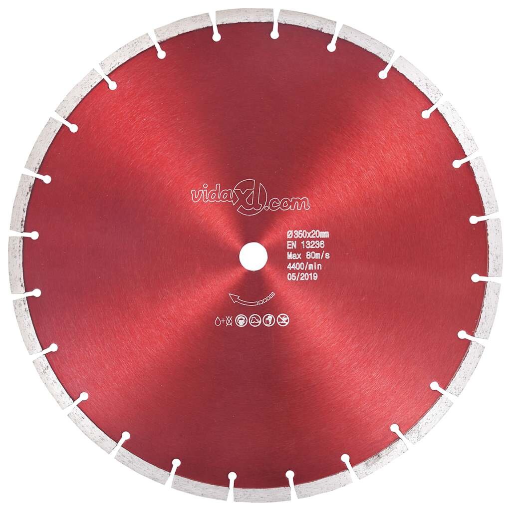 vidaXL Diamantový rezací kotúč oceľový 350 mm