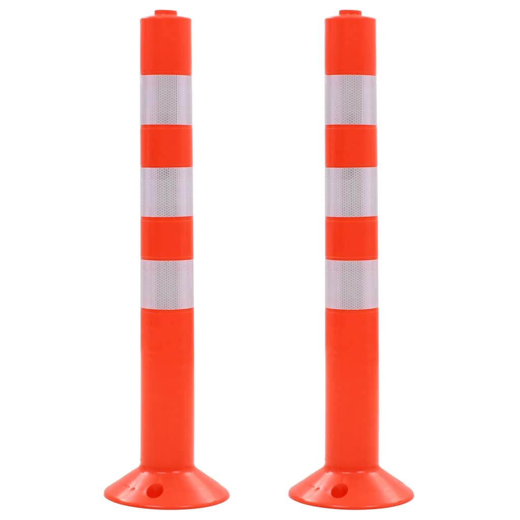 vidaXL Dopravné zahradzovacie stĺpiky 2 ks plast 75 cm