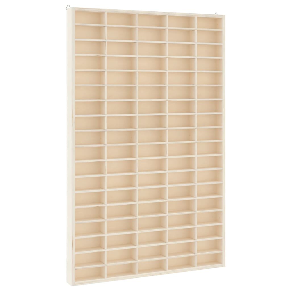 vidaXL Drevená zberateľská vitrína s 90 priehradkami 505 x 45 x 79 cm