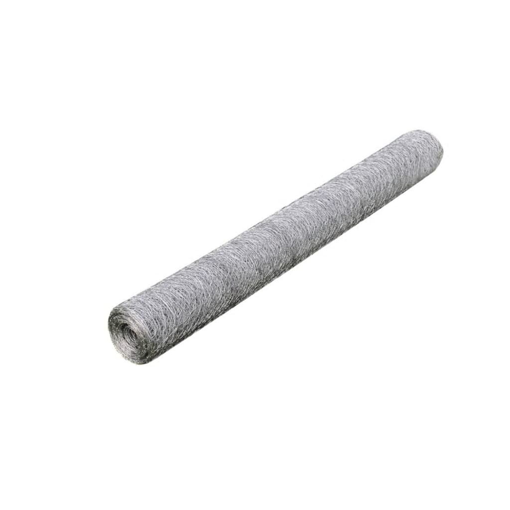 vidaXL Drôtené pletivo pozinkovaná oceľ 25x075 m strieborné