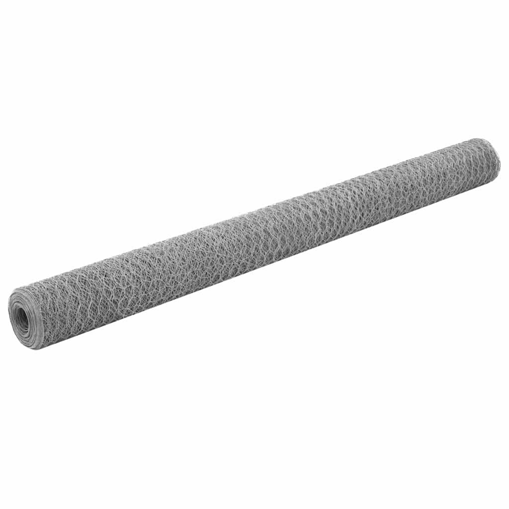 vidaXL Drôtené pletivo pozinkovaná oceľ 25x15 m strieborné
