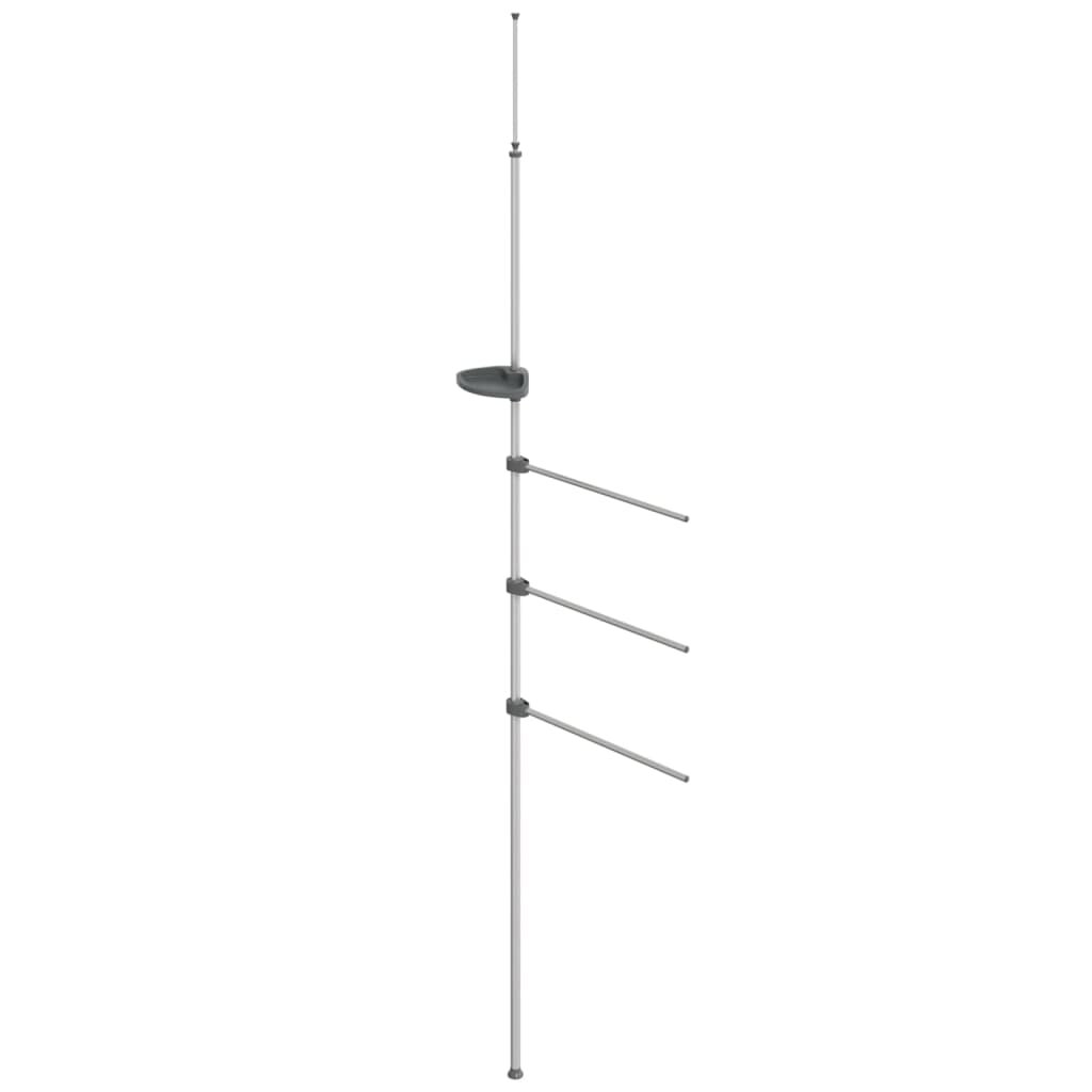 vidaXL Držiak na uteráky 47x280 cm hliník