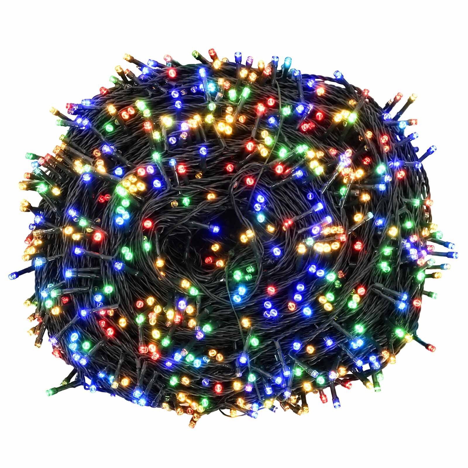 vidaXL Dvojfarebné vianočné osvetlenie 150 LED Viac farieb 15 m