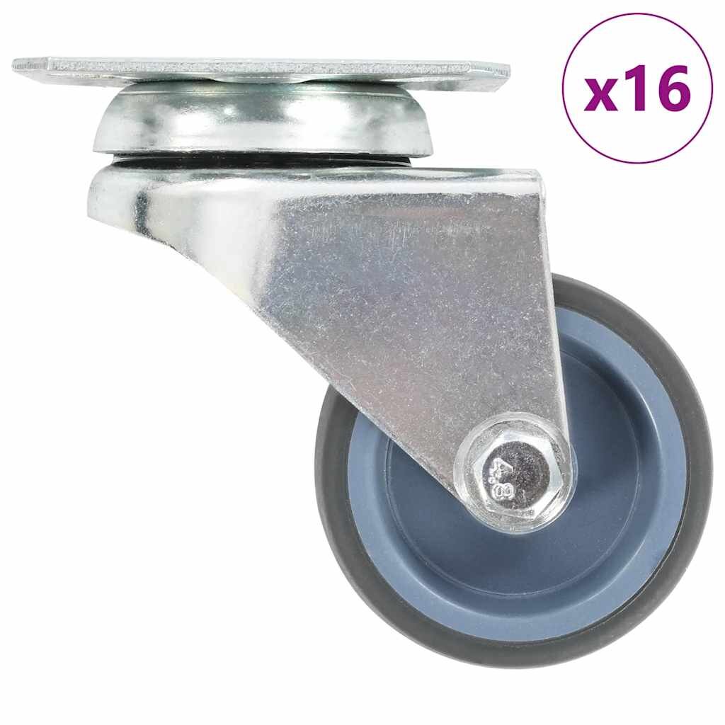 vidaXL Dvojité otočné kolieska 16 ks 50 mm
