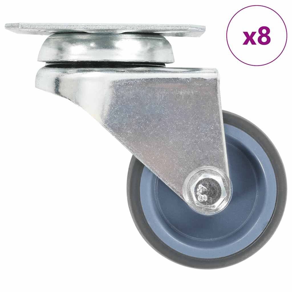 vidaXL Dvojité otočné kolieska 8 ks 50 mm