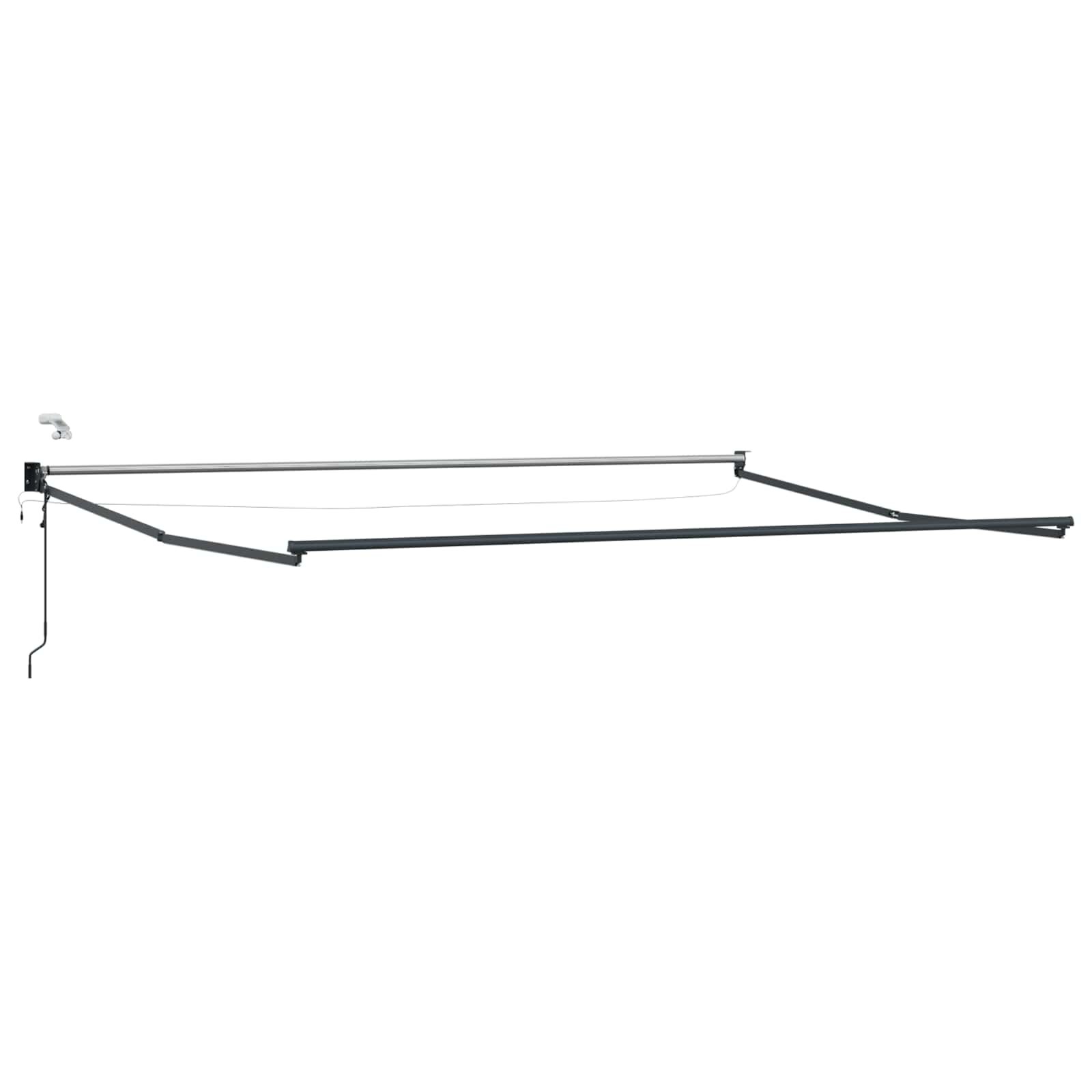 vidaXL Electric Awning Frame with LED and Wind Sensor 4 x 3 m