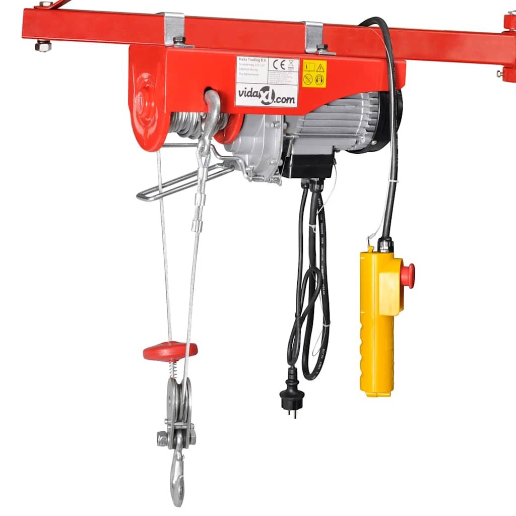 vidaXL Elektrický naviják 1000 W 300/600 kg