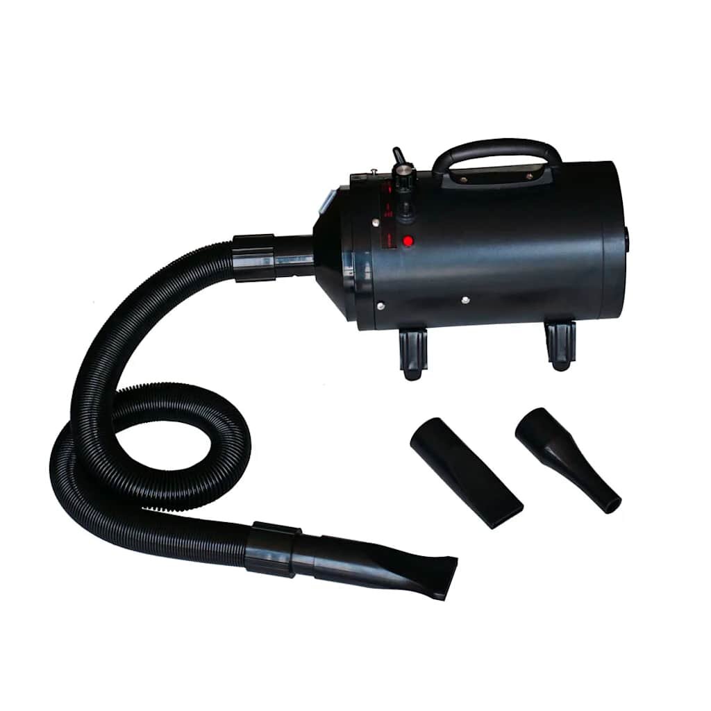 vidaXL Fén na psiu srsť s 3 nadstavcami čierny 2400 W