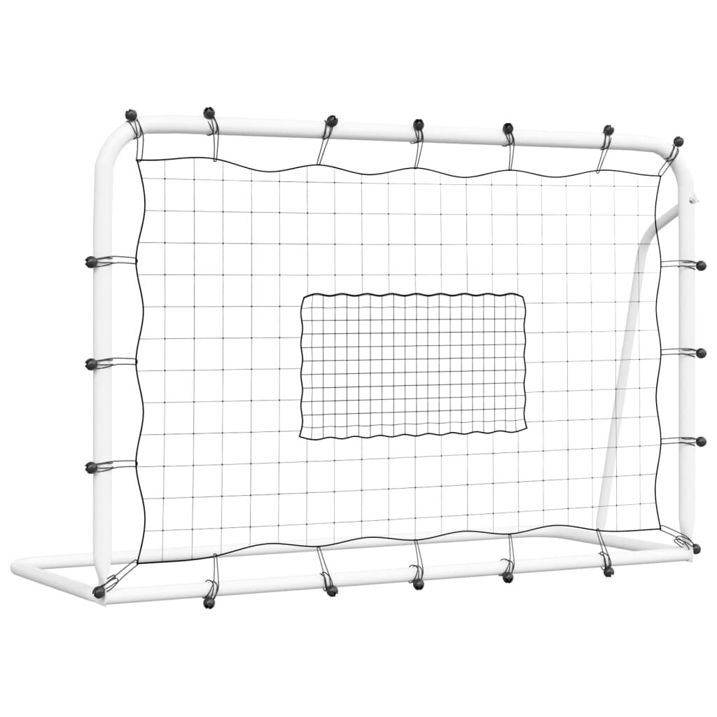 vidaXL Futbalový nahrávač bielo čierny 184x61x123 cm oceľ a PE