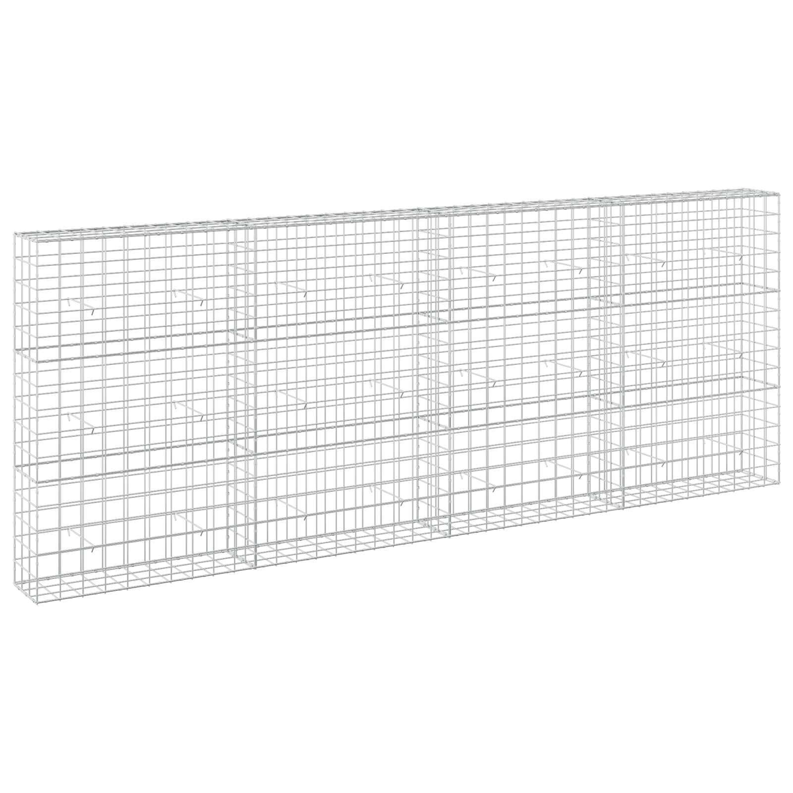 vidaXL Gabión s drôtom 35 mm a sieťou 10x10 cm 400x30x150 cm