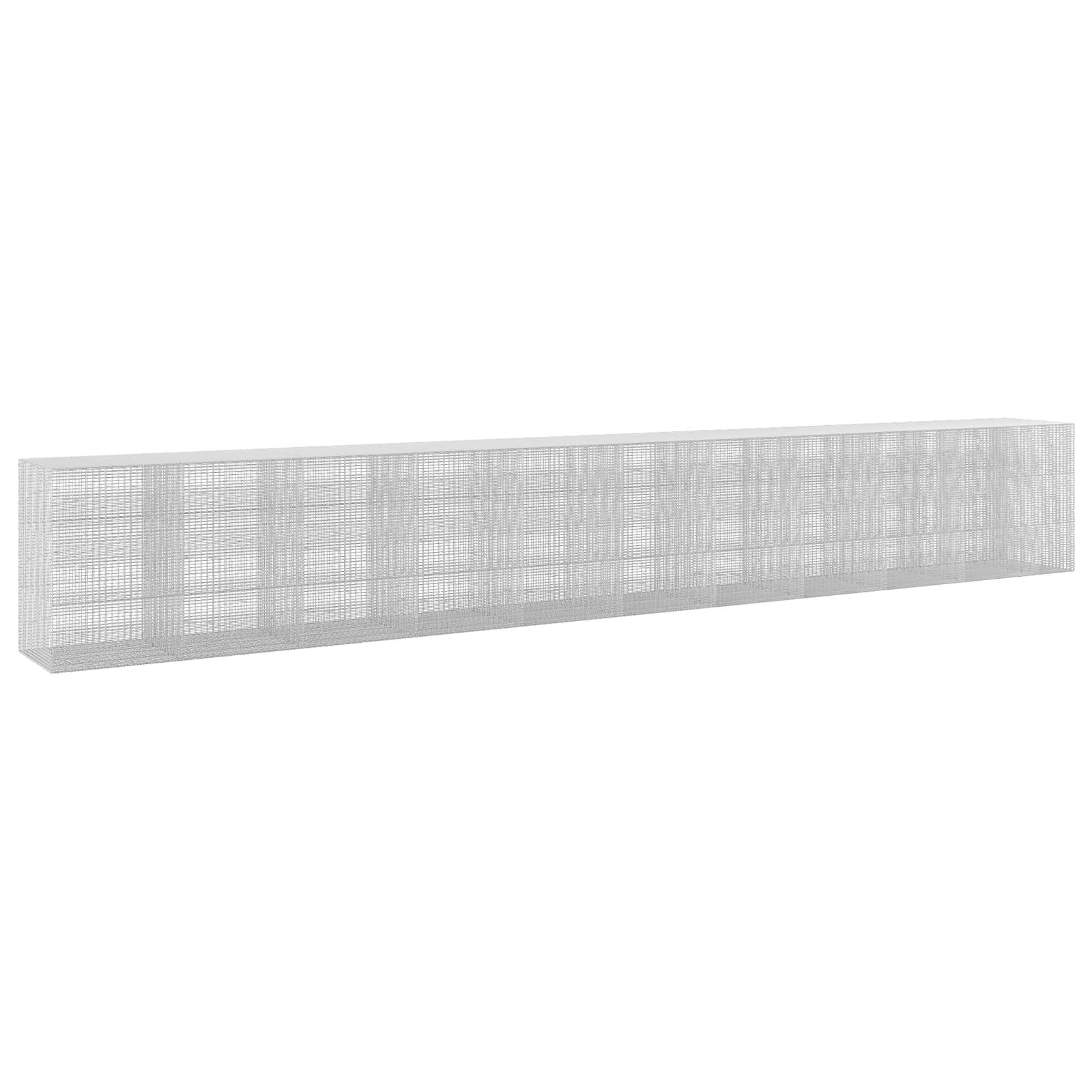 vidaXL Gabión s drôtom 35 mm a sieťou 5x25 cm 1050x100x150 cm